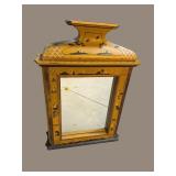 CHINOISERIE DECORATED 1 DOOR HANGING CURIO