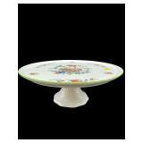 LARGE HAND PAINTED BAVARIA GERMANY PEDESTAL CAKE
