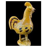 VINTAGE FOLK ART CERAMIC ROOSTER