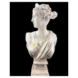 LARGE CHALK BUST OF DIANA OF VERSAILLES