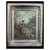 19TH CENTURY PASTORAL OIL ON CANVAS