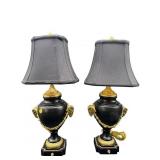 2 EAST ENTERPRISES RAMS HEAD BRASS ACCENT TABLE