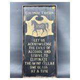 DECORATIVE WOOD COLONIAL TAVERN SIGN