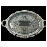 LARGE BAROQUE BY WALLACE ORNATE SILVERPLATE TRAY