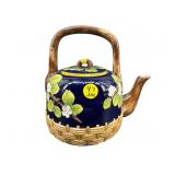 MOTTAHEDEH MILESTONE COBALT BLOSSOM CERAMIC TEAPOT