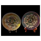 2 NORTHWOOD 3 FRUIT AMETHYST CARNIVAL RUFFLED