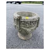 SMALL ROUND ORNATE PLANTER
