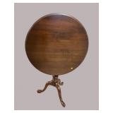 ETHAN ALLEN CHERRY BIRDCAGE TILT TOP TABLE