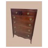 MAHOGANY 6 DRAWER TALL CHEST