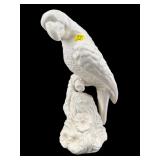 PORTUGAL CERAMIC PARROT ON BRANCH