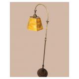 ORNATE IRON FLOOR LAMP