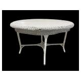 LARGE OVAL WICKER TABLE