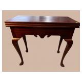 ANTIQUE GEORGE III MAHOGANY DOUBLE FLIPTOP GAME