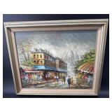 MID CENTURY PARISIAN STREET SCENE BY CAROLYN