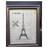 DECORATIVE EIFFEL TOWER DIAGRAM IN FRAME