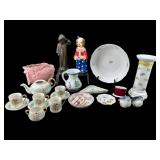 LOT OF MISC PORCELAIN, POTTERY, AND CERAMIC ITEMS
