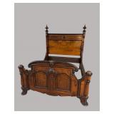 ROSEWOOD RENAISSANCE VICTORIAN HIGH BACK QUEEN