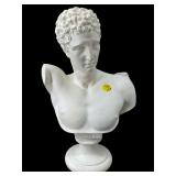 CHALKWARE BUST SCULPTURE OF HERMES