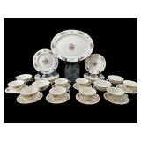 33 PCS LENOX ROSE CHINA