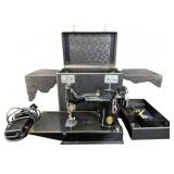 1941 SINGER FEATHERWEIGHT SEWING MACHINE WITH CASE