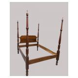 SOLID WALNUT FULL SIZE TALL POSTER BED