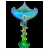 URANIUM VICTORIAN JACK IN THE PULPIT ART GLASS