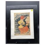 IMERIE CHAIX FRENCH LADY ADVERTISEMENT IN FRAME