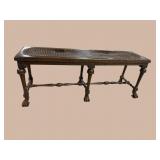 19TH CENTURY ITALIAN CANE TOP STOOL