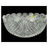 LARGE ANTIQUE ABP CUT CRYSTAL SERVING BOWL