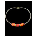 DESIGNER JAY KING MINE FINDS CORAL NECKLACE;