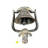 CAST IRON LONGHORN STEER DINNER BELL
