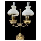 ANTIQUE DOUBLE STUDENT LAMP