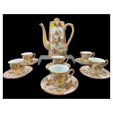 13 PC SET ORIENTAL PORCELAIN SATSUMA HAND P