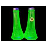 PR ANCHOR HOCKING GREEN PRINCESS URANIUM SALT AND