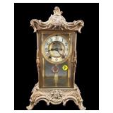 ANSONIA BRONZE ORNATE FRENCH CARRIAGE
