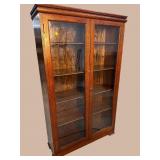 OAK 2 DOOR BOOKCASE