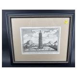 LITHOGRAPH PRINT PORCELAIN TOWER IN CHINA