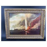 BATTLESHIP PRINT ON BOARD