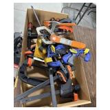 BOX LOT OF CLAMPS