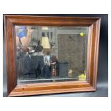 PINE SHADOWBOX MIRROR