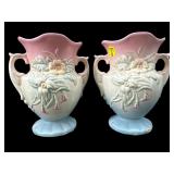 PR OF HULL WILDFLOWER ART POTTERY VASES