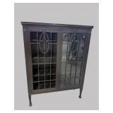 MAHOGANY 2 DOOR BOOKCASE