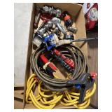 TRAILER HITCH BALL AND JUMPER CABLE LOT