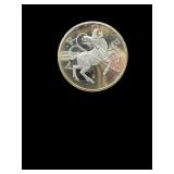 ZODIAC STERLING SILVER PROOF COIN IN HOLDER