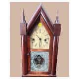 ANTIQUE ANSONIA STEEPLE KITCHEN CLOCK