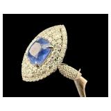 PLATINUM NATURAL SRI LANKA BLUE SAPPHIRE &