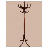 HIGH QUALITY MAHOGANY BENTWOOD HAT TREE