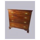 OVERSIZED BIGGS SOLID MAHOGANY 4 DRAWER CHEST