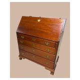 CRAFTIQUE SOLID MAHOGANY SLANT FRONT DESK