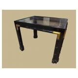 FAUX BAMBOO CAMPAIGN STYLE TABLE